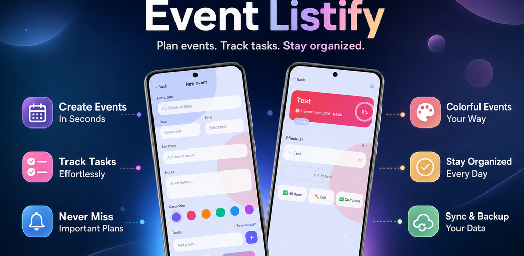 Event Listify promotional artwork