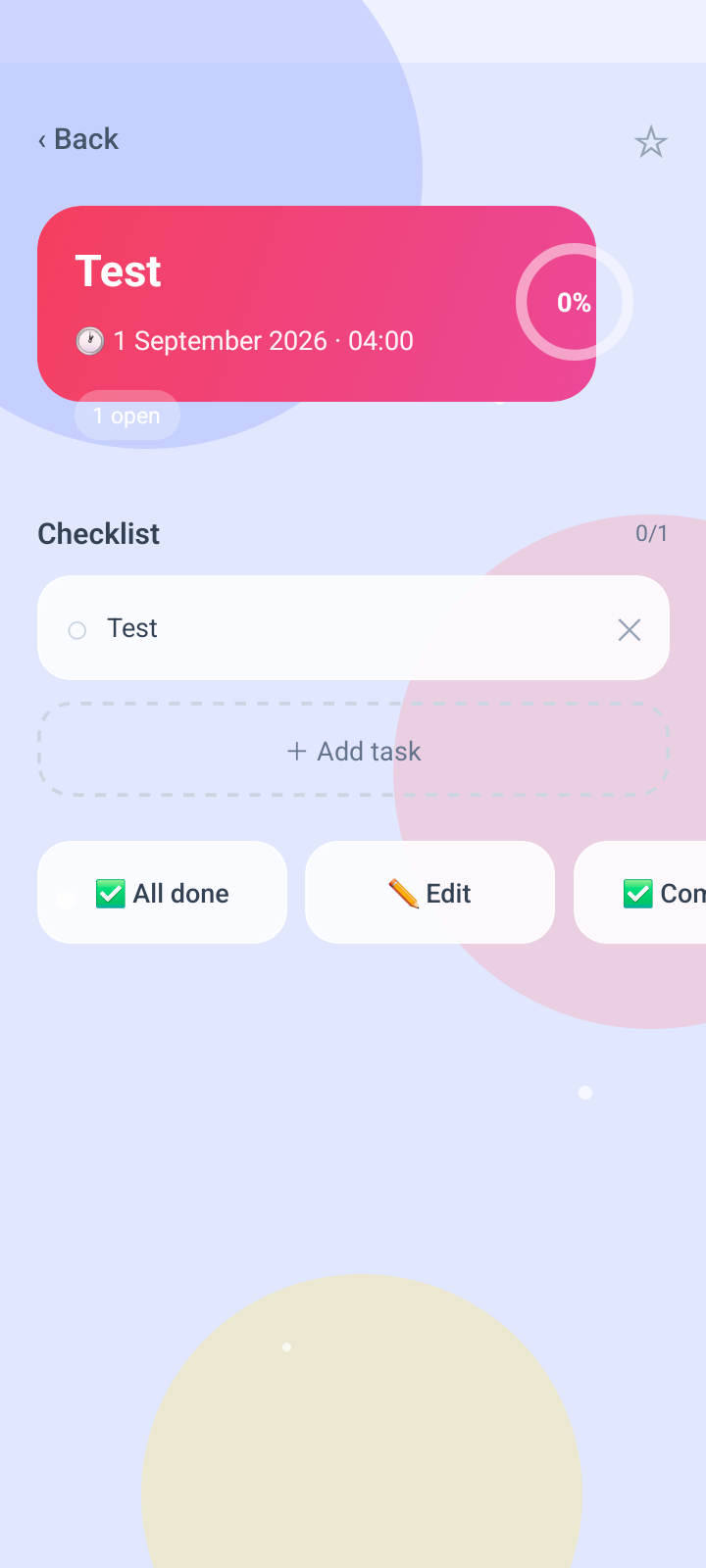 Event Listify event detail screen